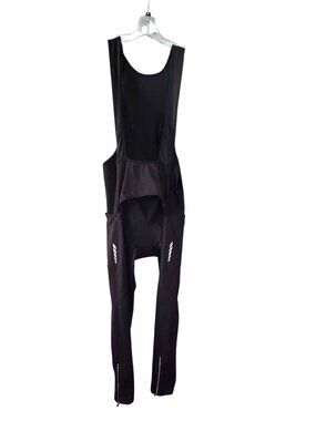 Baleaf Mens XL Black Padded Cycling Bib Tights With Reflective Accents